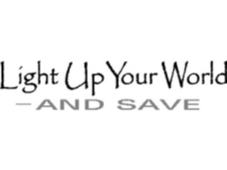 Sticker Custom Preview Image #076267 Household Advertising Light Up Your World