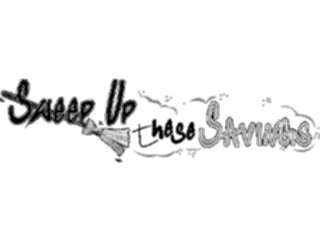 Sticker Custom Preview Image #076284 Household Advertising Sweep Up These Savings