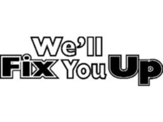 Sticker Custom Preview Image #076287 Household Advertising Well Fix You Up