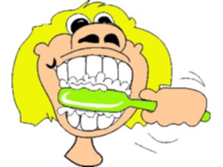 Sticker Custom Preview Image #076321 Household Bathroom Brushing Teeth4