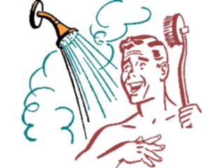 Sticker Custom Preview Image #076443 Household Bathroom Showering3