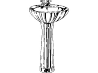 Sticker Custom Preview Image #076456 Household Bathroom Sink Pedestal1