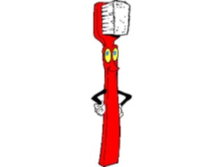 Sticker Custom Preview Image #076532 Household Bathroom Toothbrush Cartoon
