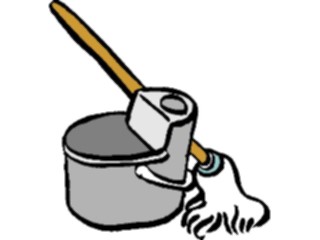 Sticker Custom Preview Image #076746 Household Cleaning Mop Bucket1