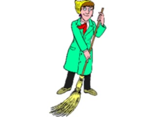 Sticker Custom Preview Image #076771 Household Cleaning Sweeping2