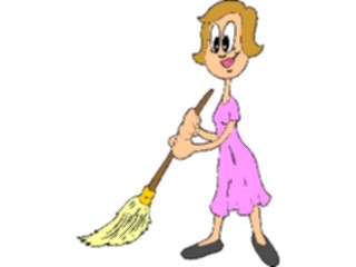 Sticker Custom Preview Image #076772 Household Cleaning Sweeping3