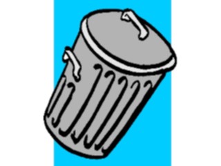 Sticker Custom Preview Image #076776 Household Cleaning Trash Can01