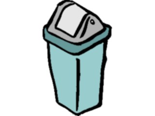 Sticker Custom Preview Image #076777 Household Cleaning Trash Can02