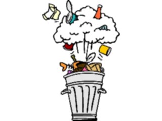 Sticker Custom Preview Image #076778 Household Cleaning Trash Can03