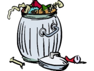 Sticker Custom Preview Image #076779 Household Cleaning Trash Can04
