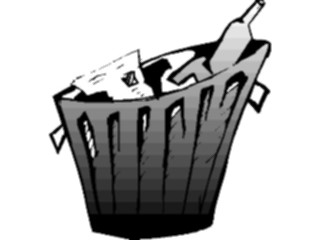 Sticker Custom Preview Image #076783 Household Cleaning Trash Can08