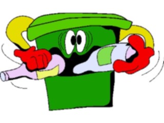 Sticker Custom Preview Image #076794 Household Cleaning Trash Can19