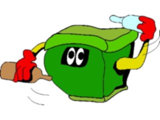 Sticker Custom Preview Image #076815 Household Cleaning Trash Can40