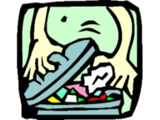 Sticker Custom Preview Image #076830 Household Cleaning Trash Can Opening