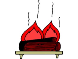 Sticker Custom Preview Image #076931 Household Cooling Heating Logs Fire