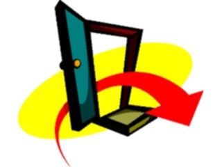 Sticker Custom Preview Image #076989 Household Home Improvement Door Open2
