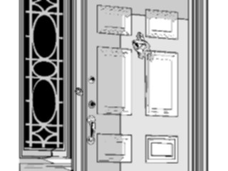 Sticker Custom Preview Image #076994 Household Home Improvement Doorwith Side Window
