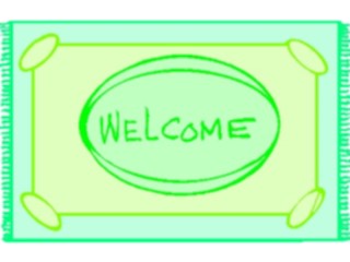 Sticker Custom Preview Image #076996 Household Home Improvement Doormat Welcome