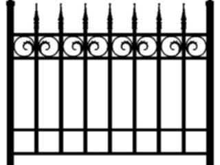 Sticker Custom Preview Image #077000 Household Home Improvement Fence Iron