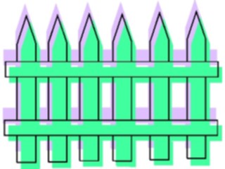 Sticker Custom Preview Image #077004 Household Home Improvement Fence Picket4