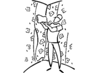 Sticker Custom Preview Image #077052 Household Home Improvement Man Hanging Wallpaper