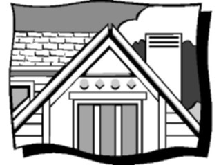 Sticker Custom Preview Image #077069 Household Home Improvement Roof Line