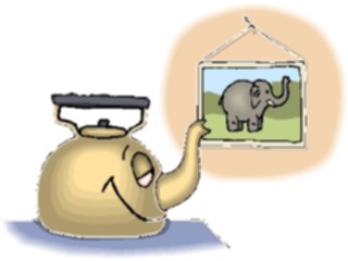 Sticker Custom Preview Image #077147 Household Kitchen Teapot Elephant