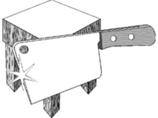 Sticker Custom Preview Image #077230 Household Kitchen Butcher Block Knife Frame