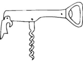 Sticker Custom Preview Image #077382 Household Kitchen Corkscrew02