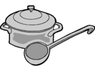 Sticker Custom Preview Image #077817 Household Kitchen Pot Ladel2