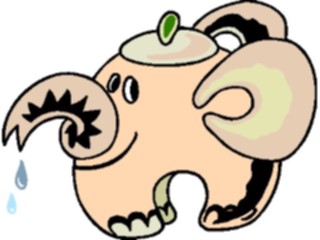 Sticker Custom Preview Image #078071 Household Kitchen Teapot Elephant