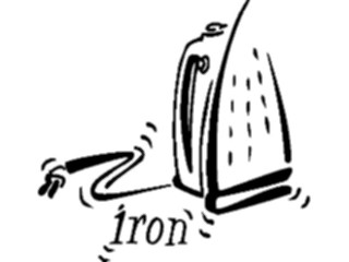 Sticker Custom Preview Image #078229 Household Laundry Iron25