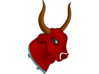 Sticker Custom Preview Image #078780 Household Miscellaneous Bull Head Mounted