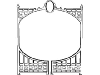 Sticker Custom Preview Image #078832 Household Miscellaneous Iron Gate Frame