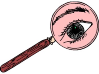 Sticker Custom Preview Image #078857 Household Miscellaneous Magnifying Glass Eye