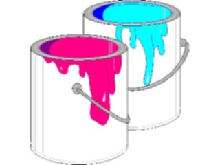 Sticker Custom Preview Image #079006 Household Painting Paint Cans1