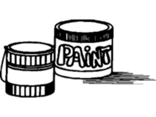 Sticker Custom Preview Image #079007 Household Painting Paint Cans2