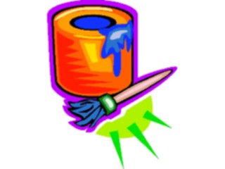 Sticker Custom Preview Image #079076 Household Painting Paintbrush Can09