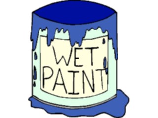Sticker Custom Preview Image #079132 Household Painting Wet Paint