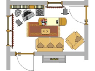 Sticker Custom Preview Image #079439 Interior Living Room Floorplan