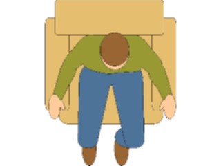 Sticker Custom Preview Image #079444 Interior Man In Chair