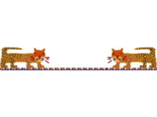 Sticker Custom Preview Image #079631 International Africa Animals Leopards Border