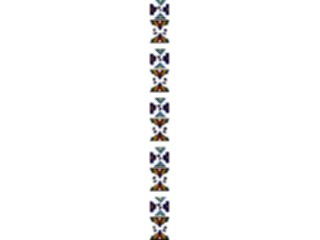 Sticker Custom Preview Image #079665 International Africa Art Design Border Vertical2