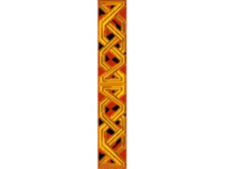 Sticker Custom Preview Image #079666 International Africa Art Design Border Vertical3