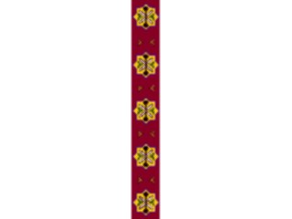 Sticker Custom Preview Image #079667 International Africa Art Design Border Vertical4