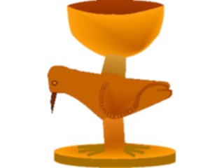 Sticker Custom Preview Image #079672 International Africa Art Design Bowl Bird