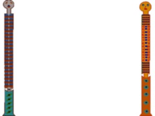 Sticker Custom Preview Image #079736 International Africa Art Design Figures2