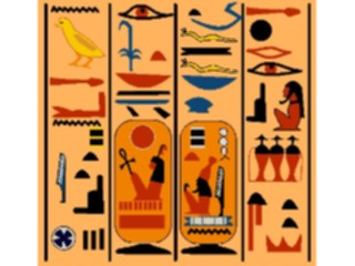 Sticker Custom Preview Image #079737 International Africa Art Design Hieroglyphics