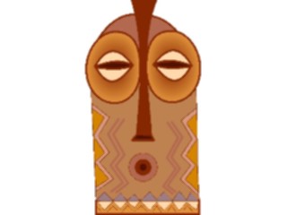 Sticker Custom Preview Image #079746 International Africa Art Design Mask02