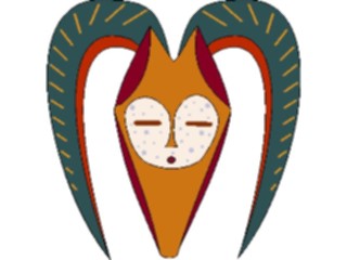 Sticker Custom Preview Image #079749 International Africa Art Design Mask05